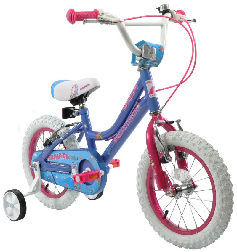 Professional Mermaid 14 Inch Wheel Kids Bike Blue-1